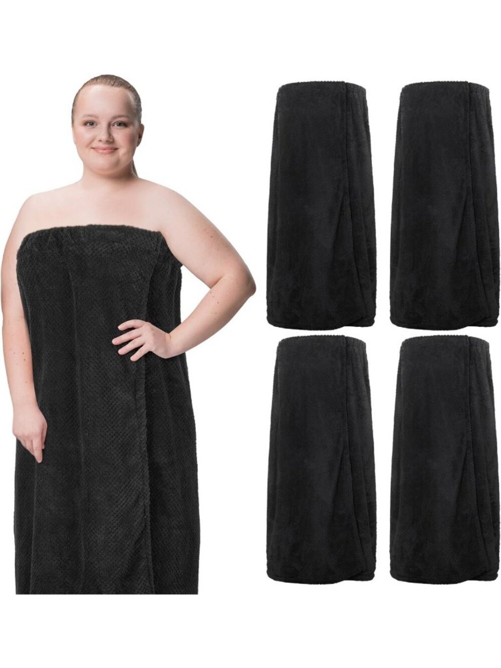Adjustable Waffle Spa Wrap Towel | Soft, Absorbent, Perfect for Home & Travel